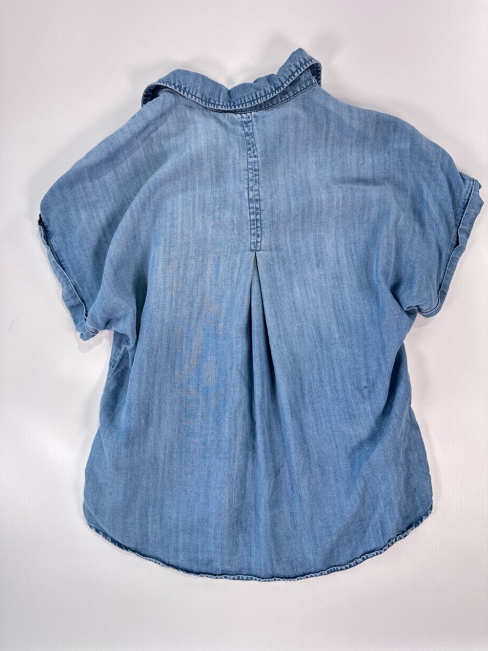 cloth & stone Light Blue Denim Button-Down Shirt - Picture 6 of 10
